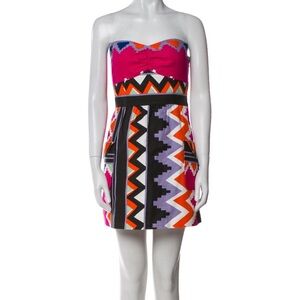 Anthropologie Tibi Aztec pattern linen blend beautiful dress Sz 4